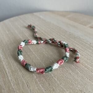 Elva Bracelet, anklet, trendy, comfortable, tie, embroidery thread, woven, gift,